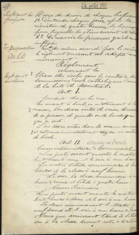 01. Règlements des élèves 1873 PV commissaires manuscrit_Page_01