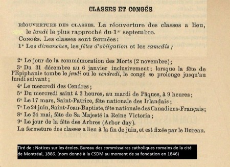 07congés officiels en 1886