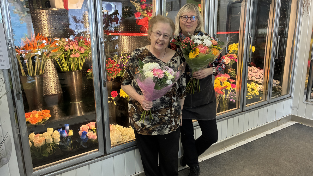 Mme Gagnière assure la relève en fleuristerie