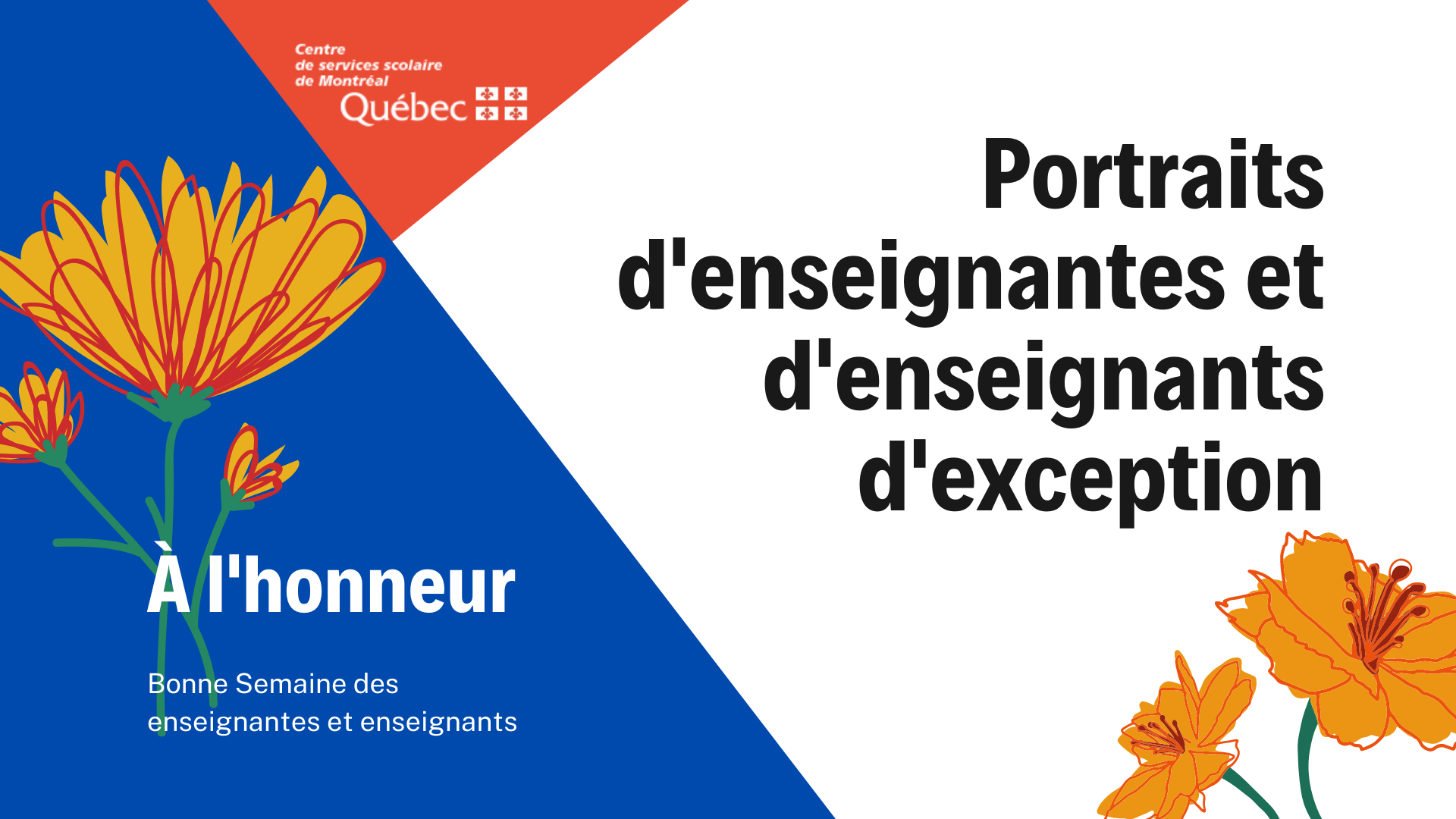 Une vingtaine de portraits d’enseignantes et enseignants pour les célébrer