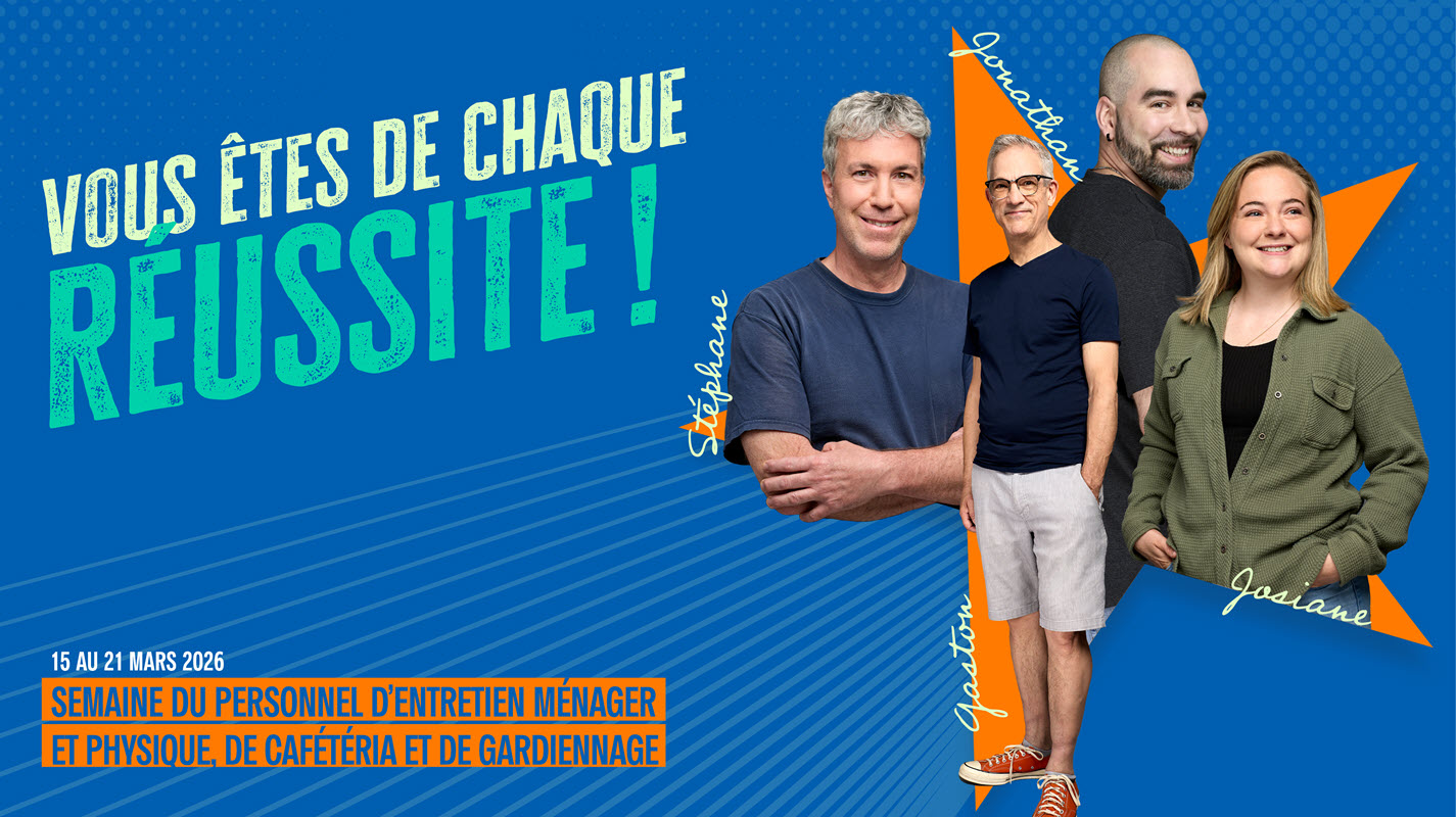 Semaine du personnel d’entretien ménager et physique, de cafétéria et de gardiennage