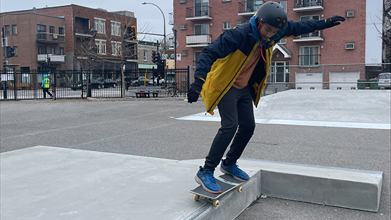 Un <em>skatepark</em> unique à l’école Saint-Louis-de-Gonzague